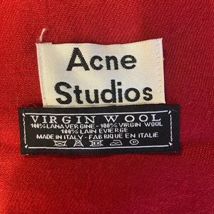 Acne Studios Canada Wool Scarf burgundy Melange